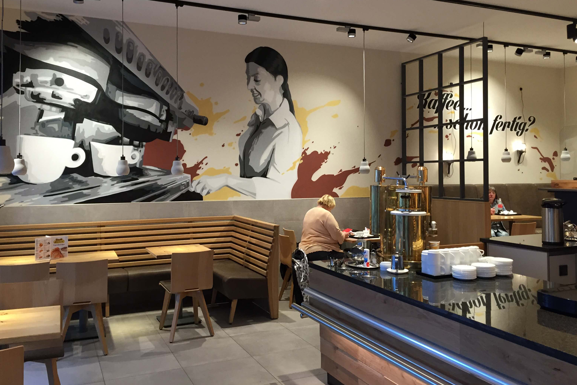 Sitzecke in einem Landenlokal